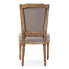 Baxton Studio Estelle Oak Beige Button-tufted Upholstered Dining Chair 120-6672